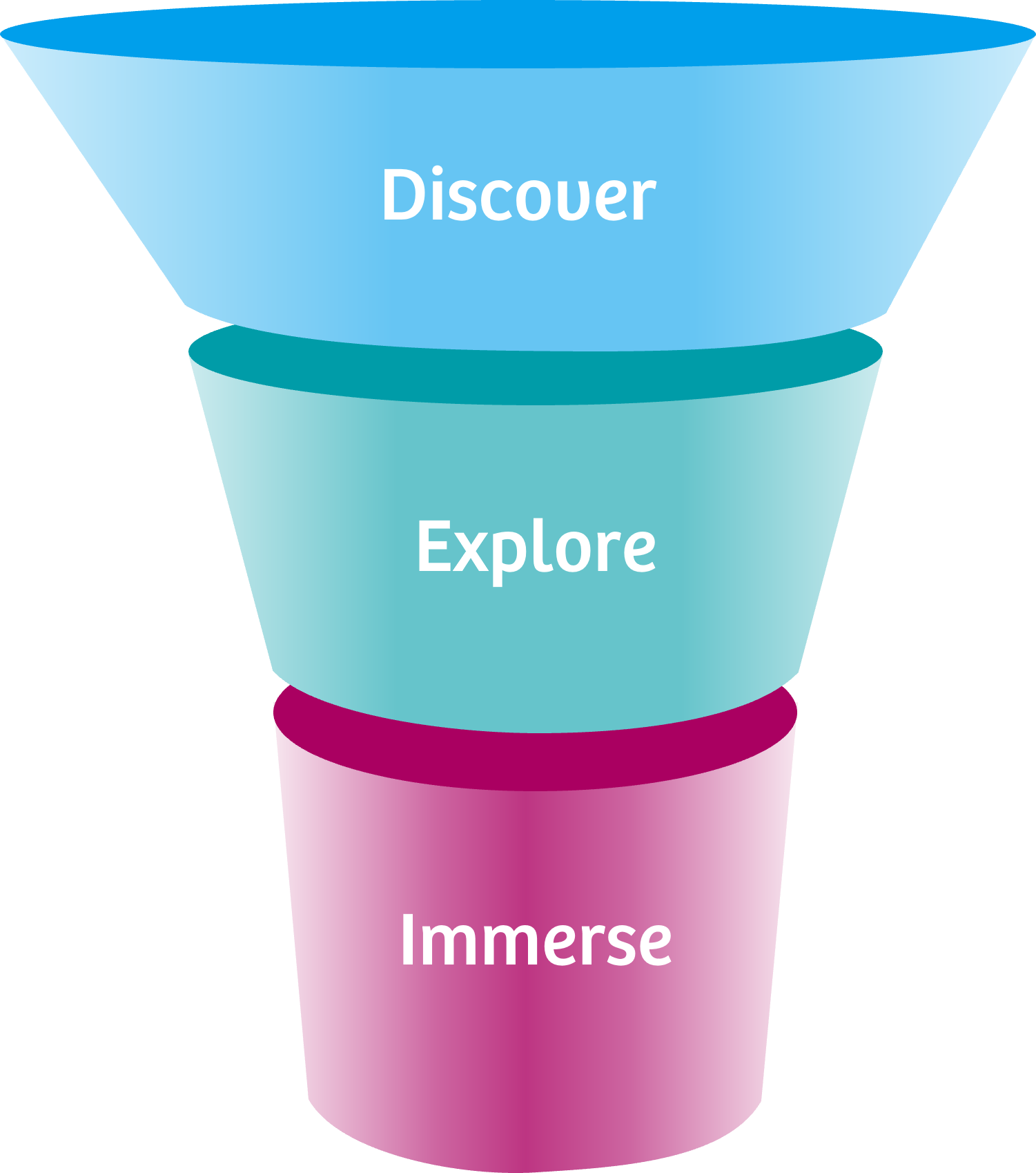 Discover, Explore and Immerse program pathway